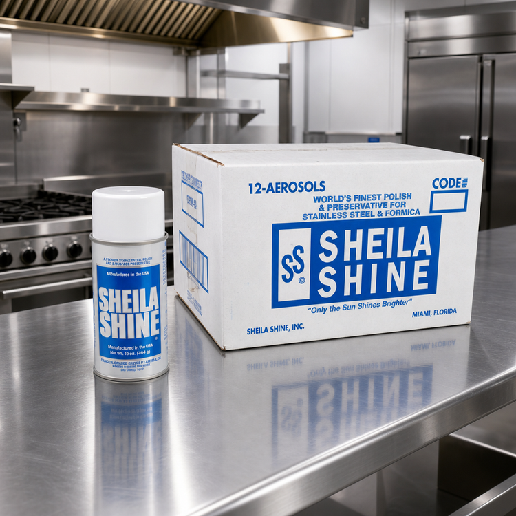 Product image #2 for Sheila Shine Stainless Steel Cleaner and Polish, 10 Ounce Aerosol Can, Case of 12