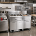Thumbnail image #2 for Imperial 4-Battery Electric Floor Fryer with Built-In Filter System, 50 lb. Tanks and Dump Station