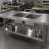 Thumbnail image #2 for Advance Tabco TA-11K-2 Double Bowl Welded Sink Top with Faucet and Basket Drains