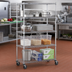 Thumbnail image #2 for Eagle Group 4-Tier Chrome-Plated Wire Dolly Truck with 48
