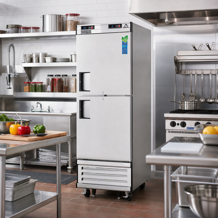 Product image #2 for Everest Refrigeration One-Section Dual Temperature Reach-In Refrigerator/Freezer Combo, Bottom Mount, 29-1/4-Inch Wide