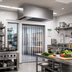 Thumbnail image #2 for Berner Architectural Recessed 16 60-Inch Electric Heated Air Curtain, Dual 1 HP Motors, Single-Phase, 11 kW