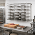 Thumbnail image #2 for John Boos MBR10A Wall-Mount Stainless Steel Meat Boat Rack, 12 x 84 x 25 Inches