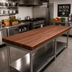 Thumbnail image #2 for John Boos Boos Block American Black Walnut Edge Grain Kitchen Countertop, 108 x 30 x 2-1/4 Inch Thick
