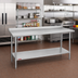 Thumbnail image #2 for Duke Deluxe Series Stainless Steel Work Table with 1-1/8
