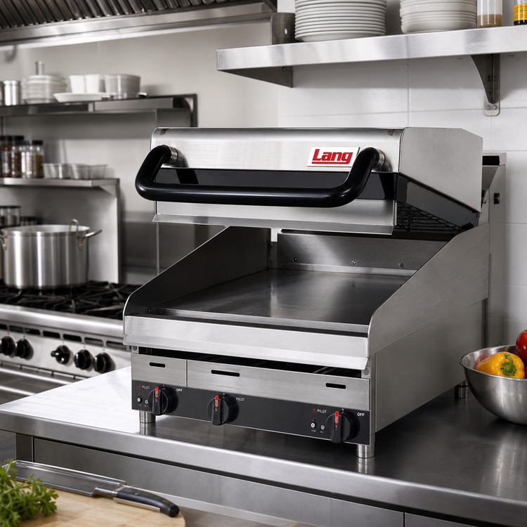 Product image #3 for Lang 24-Inch Gas Infrared Clamshell Griddle Hood, 50,000 BTU, 120V