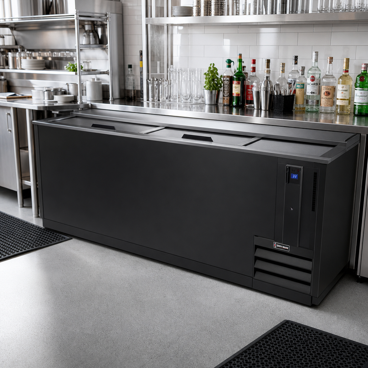 Product image #2 for Serv-Ware 95-Inch Sliding Door Bottle Cooler, 26 Cu. Ft.