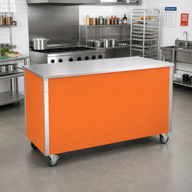 Product image #2 for Vollrath 4-Series Signature Server Utility Serving Counter, 60"W x 28"D x 30"H, Stainless Steel Top