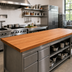 Thumbnail image #2 for Boos Block American Cherry Edge Grain Kitchen Countertop, 144 x 25 x 1-1/2 Inch, Varnique Finish