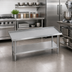 Thumbnail image #2 for Advance Tabco Special Value Series 18-Inch x 30-Inch Stainless Steel Equipment Stand with Adjustable Galvanized Undershelf