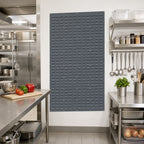 Thumbnail image #2 for Quantum QLP-3661 36 x 61-Inch Wall-Mounted Louvered Panel Starter Unit, Gray Enamel-Coated 16-Gauge Steel