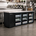 Thumbnail image #2 for Serv-Ware 73-Inch 3-Door Glass Door Back Bar Cooler with Stainless Steel Top