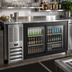 Thumbnail image #2 for Beverage-Air BB58HC-F-GS-S 58-Inch Two-Section Food-Rated Back Bar Refrigerator with Sliding Glass Doors