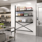 Thumbnail image #2 for Metro SmartLever SM862124-ADD Cantilevered Steel Shelving Add-On Unit, 86-3/8" High, for 24"W x 21"D Shelves