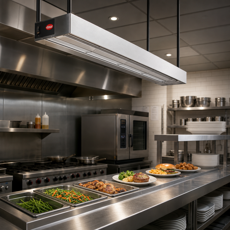 Product image #2 for Hatco Glo-Ray 54-Inch Double Infrared Strip Heater, Unlighted, Aluminum, 2500W