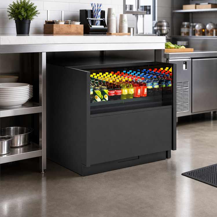 Product image #2 for Oasis 35-5/8-Inch Wide Refrigerated Self-Service Under-Counter Display Case