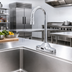 Thumbnail image #2 for ChekPoint Low-Lead Electronic Touchless Deck-Mount Faucet with 4-Inch Centers and 4-1/8-Inch Gooseneck Spout
