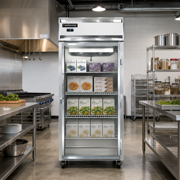Product image #2 for Continental Refrigerator 1FXNSAGD One-Section Extra-Wide Display Freezer