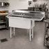 Thumbnail image #2 for Advance Tabco 2-Compartment Fabricated Stainless Steel Sink with 18-Inch Right Drainboard, 24 x 24 x 14 Bowls