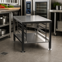 Alto-Shaam Vector H/W Stainless Steel Equipment Stand with Seismic Feet, Racks, and Shelf