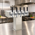 Thumbnail image #2 for Perlick EA2110-5B Air-Cooled Stainless Steel 5-Faucet Tee Beer Dispensing Tower