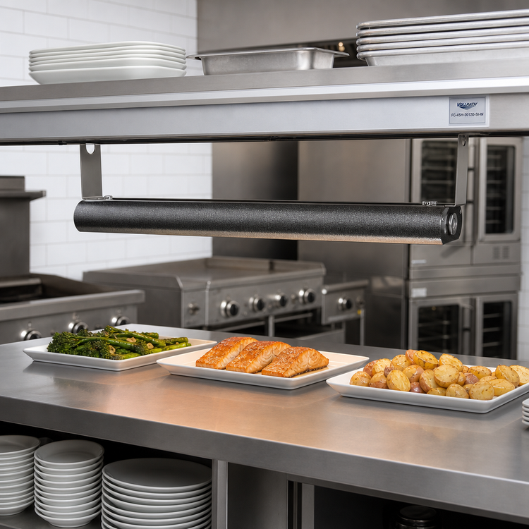 Product image #2 for Vollrath FC-4SH-30120-SI-IN Low Profile 30-Inch Unlighted Strip Heat Lamp