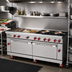 Thumbnail image #3 for American Range 72-Inch Gas Restaurant Range with 36-Inch Griddle, 6 Open Burners, and 2 Standard Ovens