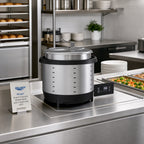 Thumbnail image #3 for Vollrath Mirage® 741103D Drop-In Induction Rethermalizer, Dry Operation, 11-Quart Round Inset, Digital Controls, Hinged Cover