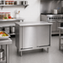Thumbnail image #2 for Eagle Group Spec-Master 48-Inch W x 30-Inch D Enclosed Worktable with Sliding Doors and 304 Stainless Steel Top