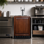 Thumbnail image #2 for Summit Commercial SBC7BRSIFCM2 Cold Brew/Nitro Coffee Kegerator, 24-Inch, Dual Tap, 5.3 Cu. Ft., Convertible Refrigerator