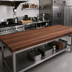 Thumbnail image #2 for John Boos Boos Block American Black Walnut Kitchen Countertop, 120 x 30 x 2-1/4 Inches, Full-Length Edge Grain, Penetrating Oil Finish