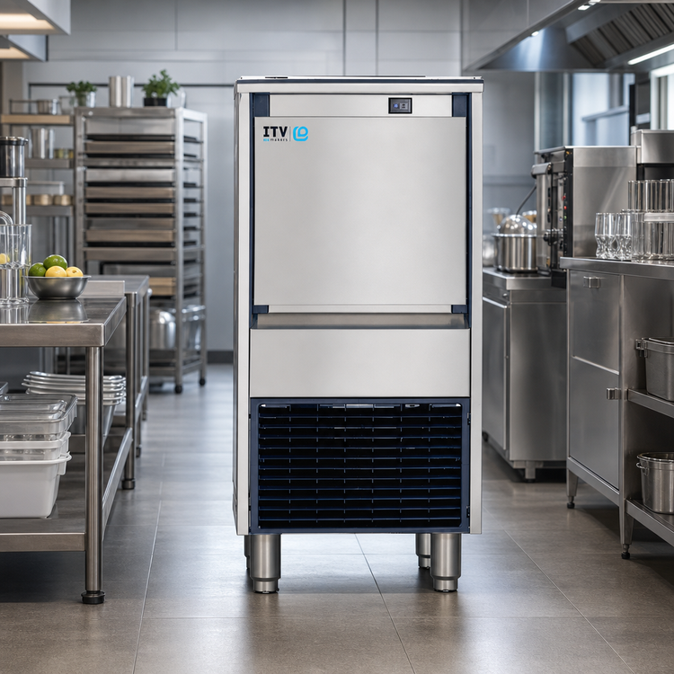 Product image #2 for ITV DELTA NG 80 Self-Contained Full Size/Dice Ice Maker with 33 lb Storage Bin