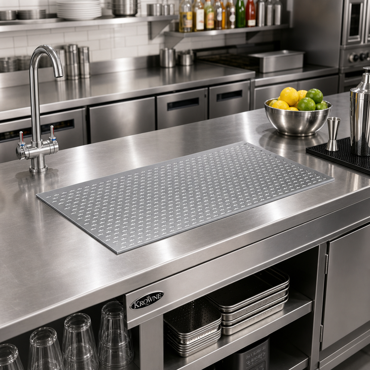 Product image #2 for Krowne Royal Series 36-Inch x 19-Inch Perforated Stainless Steel Drainboard Insert