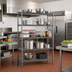 Thumbnail image #2 for Valu-Master 5-Tier Starter Wire Shelving Unit, 36 x 18 x 86 Inches, Pewter Gray Epoxy
