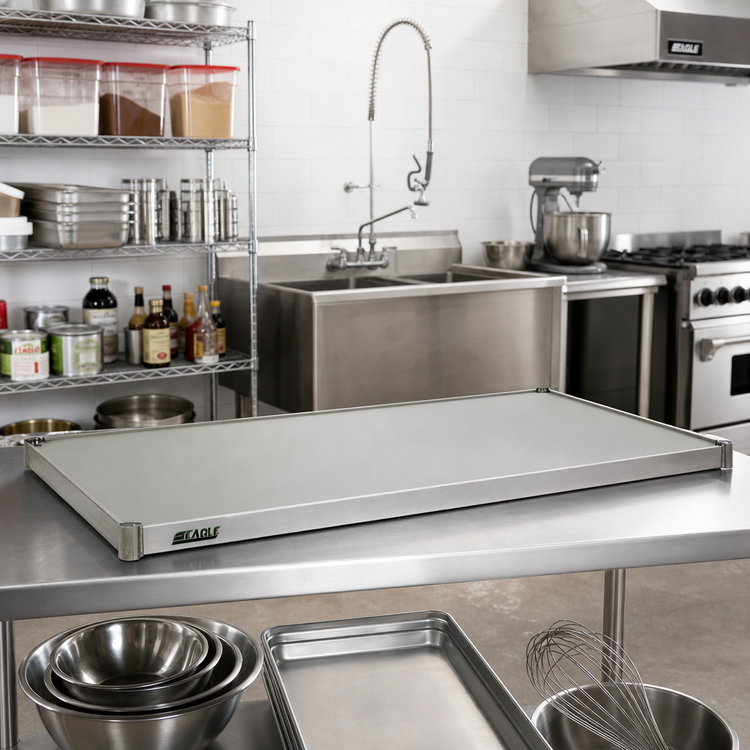 Product image #2 for Eagle Group Valu-Master 60 x 24 Inch Solid Shelf, Gray Epoxy Finish