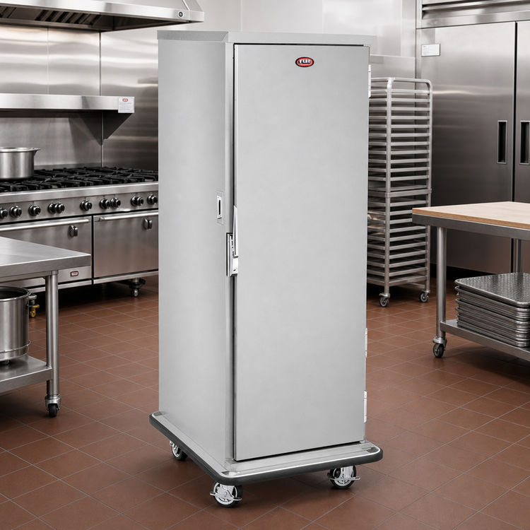 Product image #3 for FWE Insulated Non-Heated Full-Height Enclosed Transport Cabinet, 19-Slide, 18 x 26 Pan Capacity