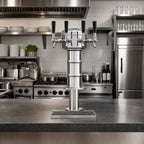 Thumbnail image #2 for Micro Matic USA MTM-4PSSKR Countertop Mini-Mushroom Glycol-Cooled Draft Beer Tower, 4 Faucets, Polished Stainless Steel
