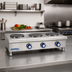 Thumbnail image #2 for Imperial IHPA-3-36-E 36-Inch Electric Countertop Hot Plate with 3 Round Plate Elements and Solid Top