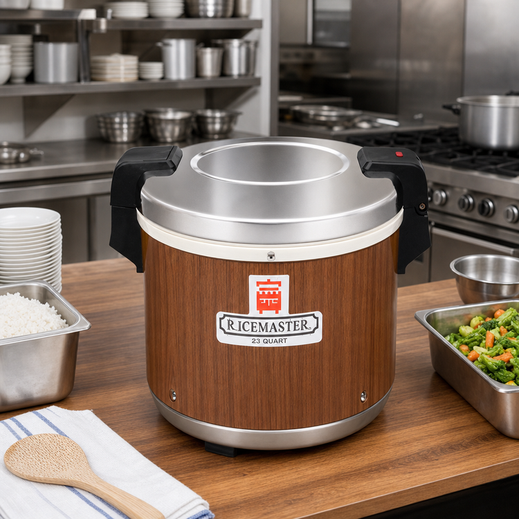 Product image #2 for RiceMaster 23 Quart Electric Rice Warmer, Woodgrain Finish
