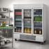 Thumbnail image #3 for Beverage-Air Vista Series 3-Section Glass Door Bottom-Mount Reach-In Refrigerator