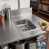 Thumbnail image #2 for Eagle Group Self-Rimming Drop-In Stainless Steel Sink with No Deck, 1 Compartment, 24 x 24 x 13-1/2 Inch Bowl