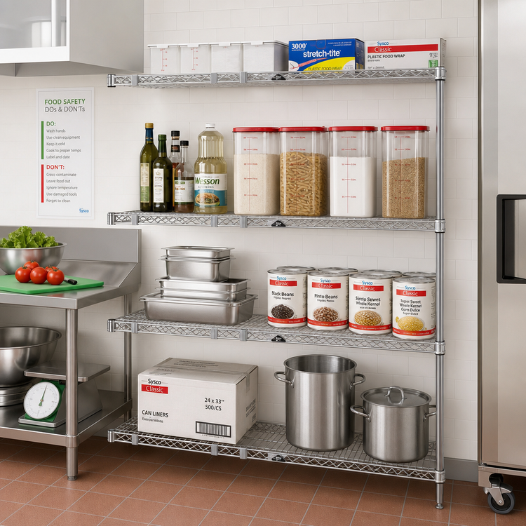 Product image #2 for Metro Super Erecta Add-On Wire Shelving Unit, 48"W x 21"D x 63"H, 4 Shelves, Brite Finish