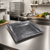 Thumbnail image #2 for American Metalcraft 16-Inch Square Hammered Stainless Steel Serving Tray