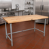 Thumbnail image #2 for John Boos JNB16A 84-Inch x 36-Inch Wood Top Work Table with Galvanized Base
