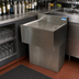 Thumbnail image #2 for BK Resources 30 Inch Wide x 21-1/4 Inch Deep Freestanding Underbar Drain Board with Pedestal Base