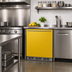 Thumbnail image #3 for Summit Appliance 24-Inch ADA Height Undercounter Refrigerator-Freezer with Saffron Gold Door