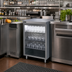 Thumbnail image #2 for Perlick Top Shelf 24-Inch Back Bar Glass Storage Cabinet with 3 Adjustable Sound-Deadened Shelves