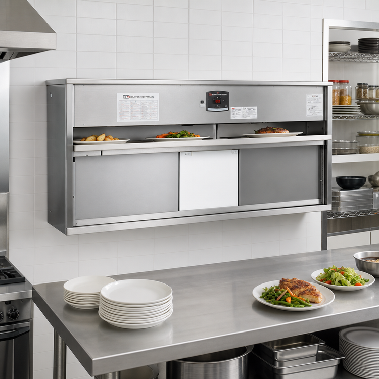 Product image #2 for Carter-Hoffmann HP65 Shelf Mounted Heated Plate Warmer, 65 Inch Wide, 314 lb Capacity