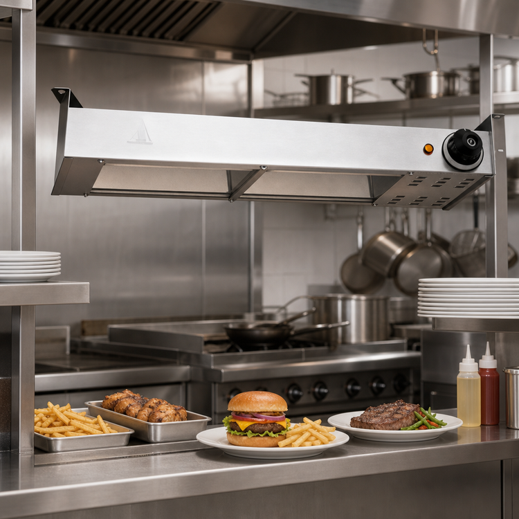 Product image #2 for 48-Inch Stainless Steel Unlighted Strip Heat Lamp Food Warmer