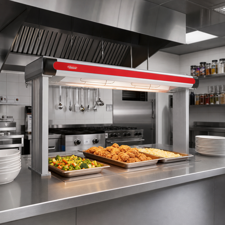 Product image #2 for Hatco Glo-Ray Designer Lighted Infrared Aluminum Strip Heater, 87-1/2-Inch W, High-Watt, Single Heater Rod